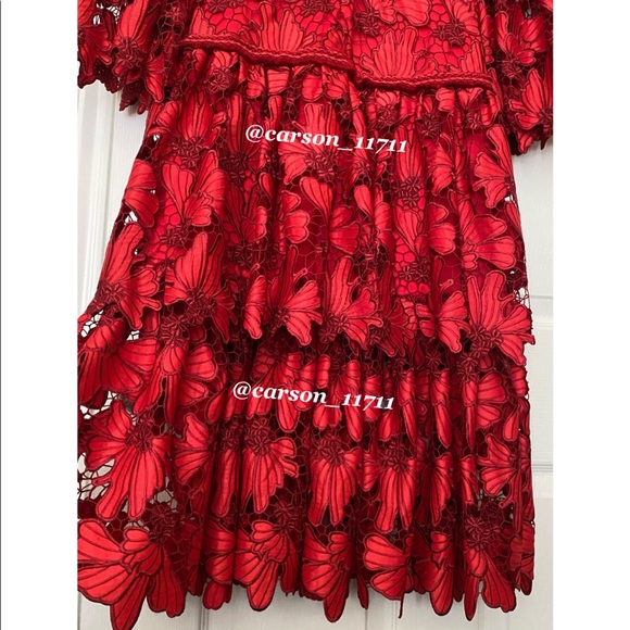 NWT Runway Alexis Defina Lace Tiered Dress S - Picture 8 of 13